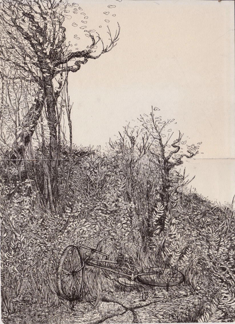 Fineliner sketch on paper