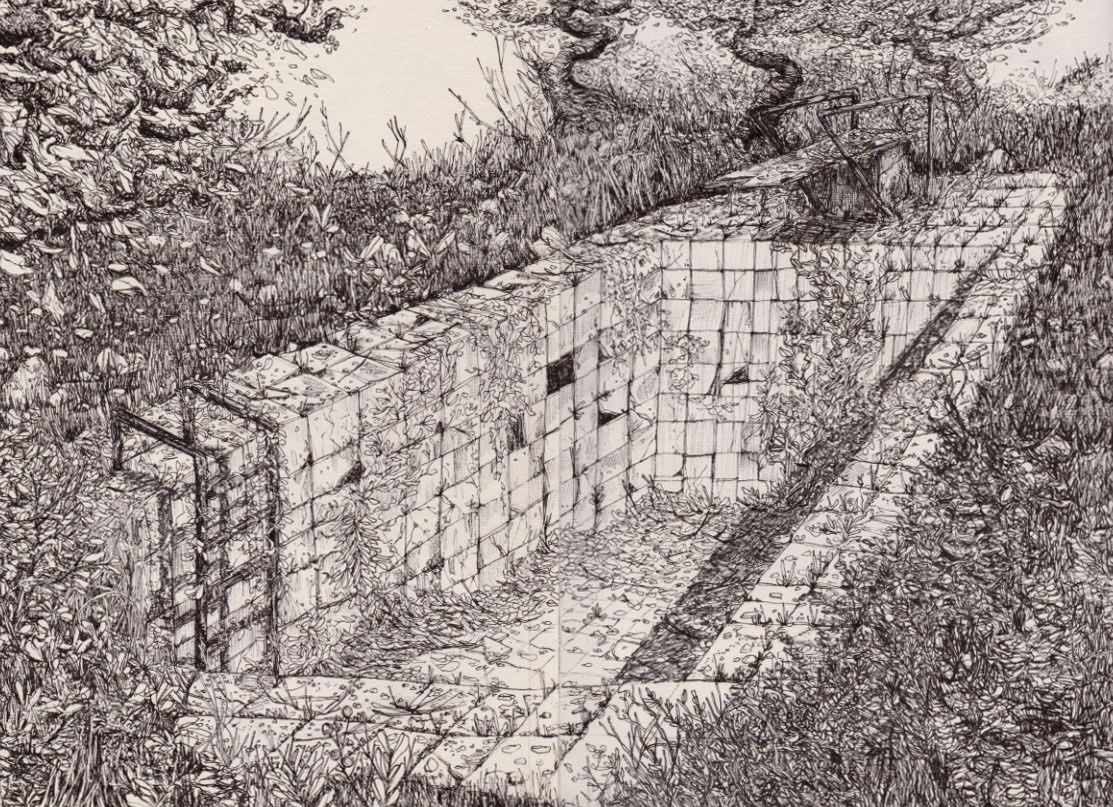Fineliner sketch on paper